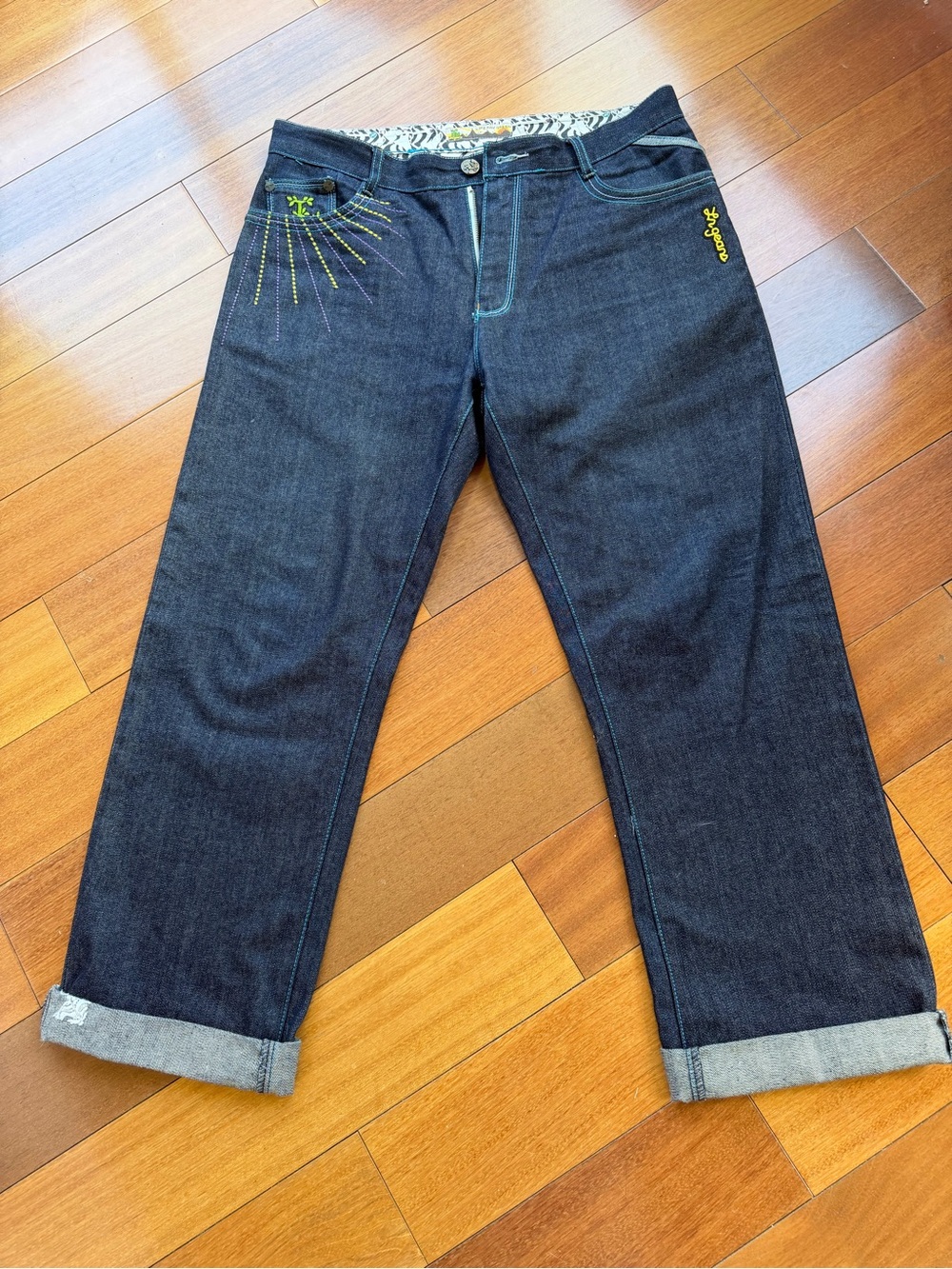 Lr Geans Men's Jeans with Embroidery